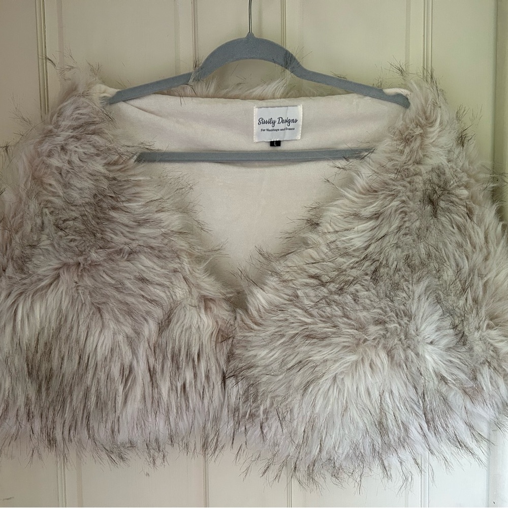 Shaggy Faux Fur Wrap